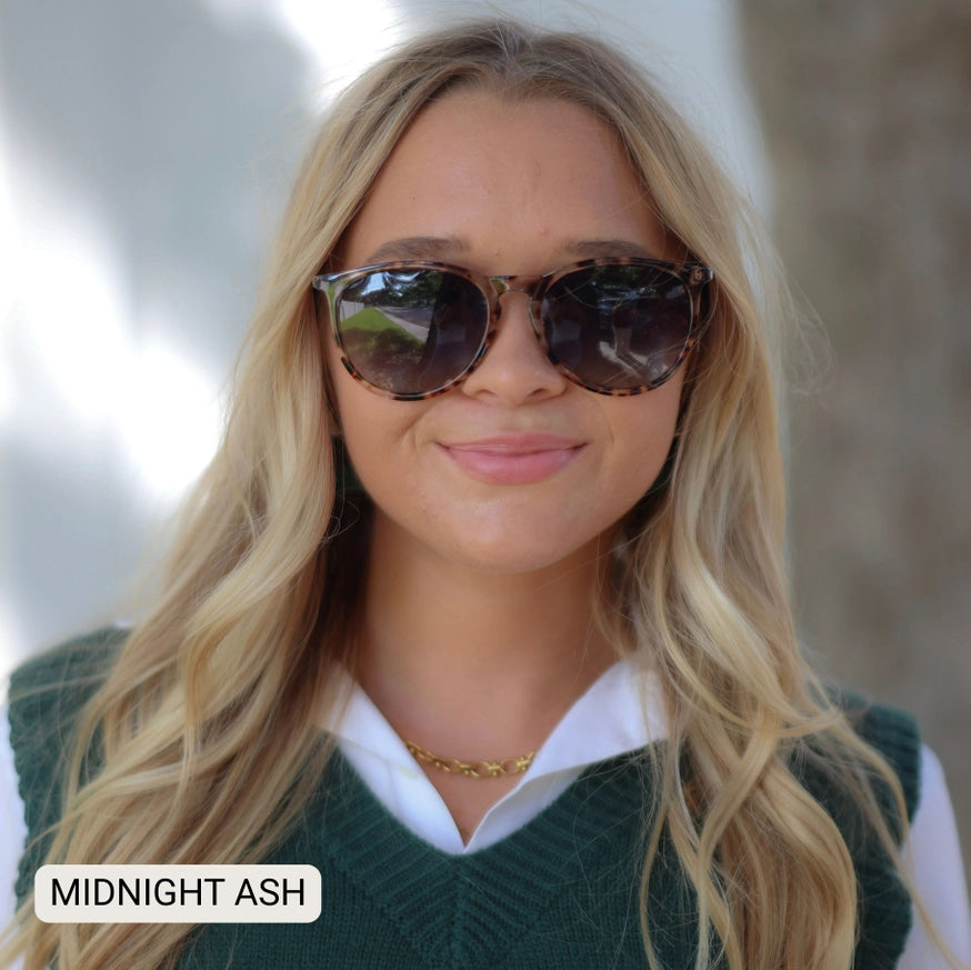 Dax Eyewear Midnight - Women's Polarized Medium Horn Sunglasses