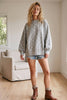 Oversized Polka Dot Scuba Pullover