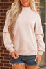 NEW Oversize Blessed Embroidered Mock Neck Sweatshirt