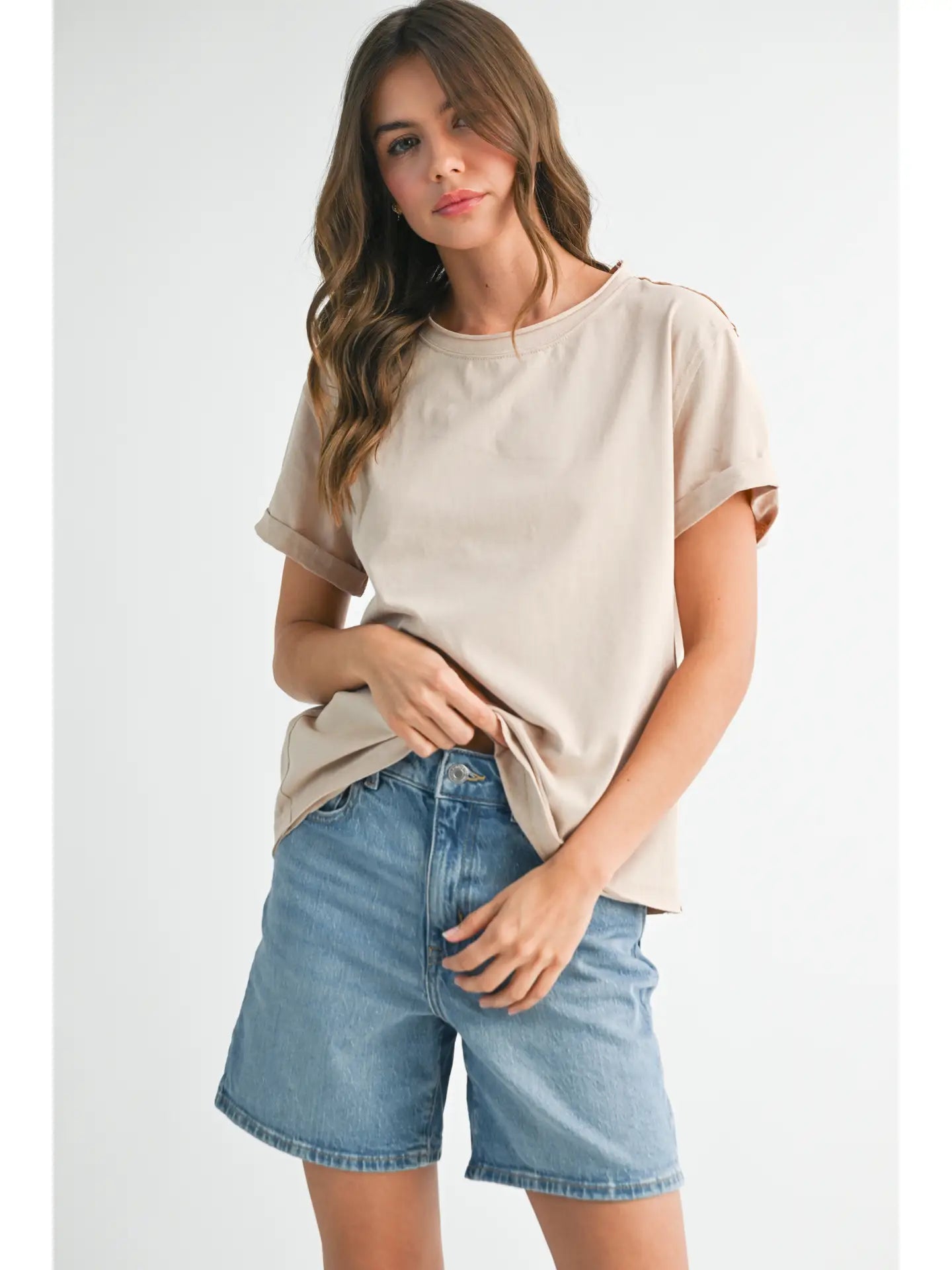 RESTOCKED FALL COLORS Mali Baby Tee Short Sleeve Top