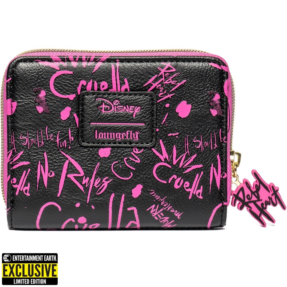 Cruella Graffiti Zip-Around Wallet - Entertainment Earth Exclusive Gifts Ivy and Pearl Boutique   