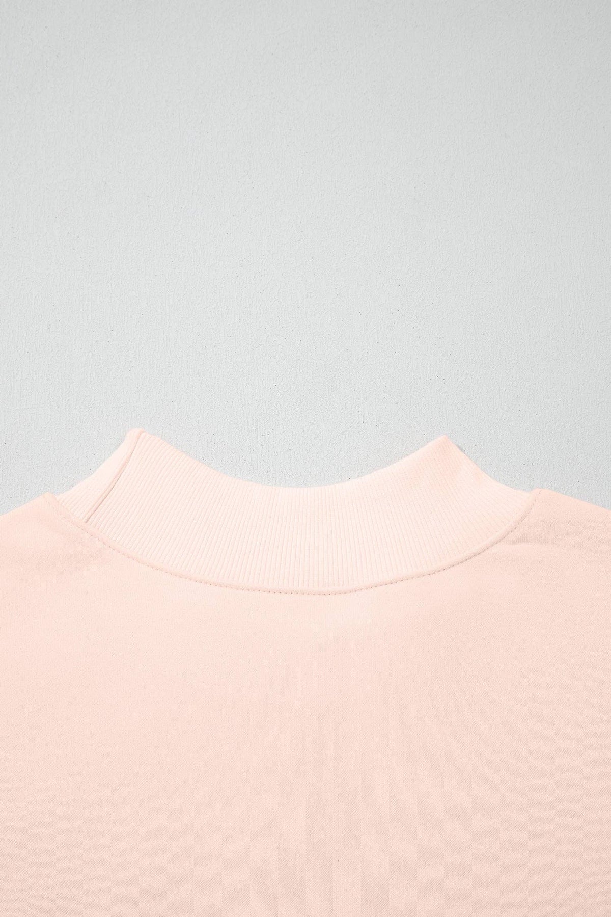NEW Oversize Blessed Embroidered Mock Neck Sweatshirt
