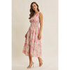 Fresh breath of Spring floral zip-front cotton midi dress