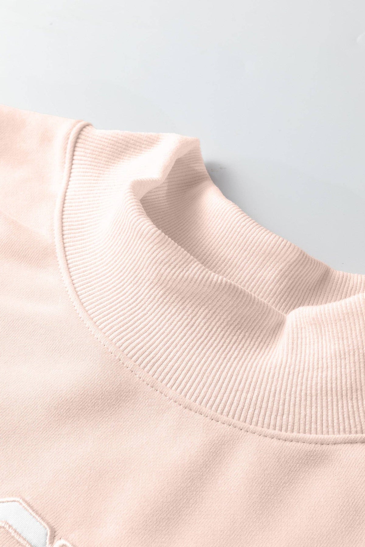 NEW Oversize Blessed Embroidered Mock Neck Sweatshirt