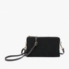 Jen & Co 3 Riley monogrammable compartment crossbody/wristlet purse