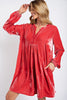 Loose fit soft velvet tunic dress with pockets  Ivy and Pearl Boutique   