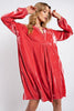 Loose fit soft velvet tunic dress with pockets  Ivy and Pearl Boutique   