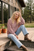 Oversized French Terry Striped Pullover