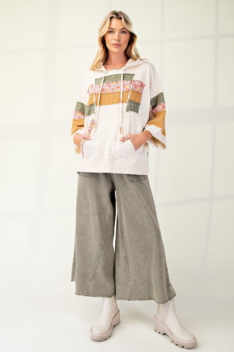 Pearl Hoodie & pants set 3/4sleev outlet