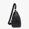 Jen & Co dual compartment vegan leather crossbody sling bag