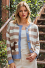 Dachshund striped cardigan