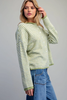 Striped button down cardigan