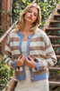 Dachshund striped cardigan
