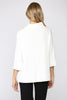 Mock neck pull over sweater with bell sleeves