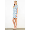 THML Short sleeve pattern detail v-neck dress