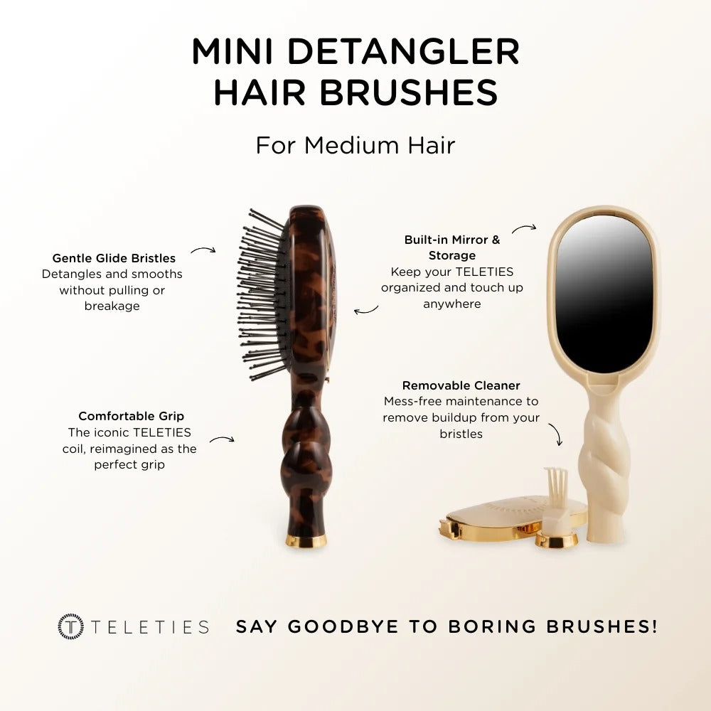Teleties mini detangler brush - medium