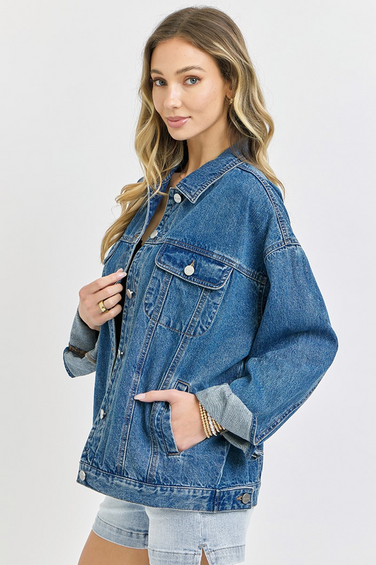Risen dark oversize jacket