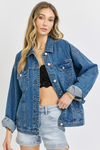 Risen dark oversize jacket