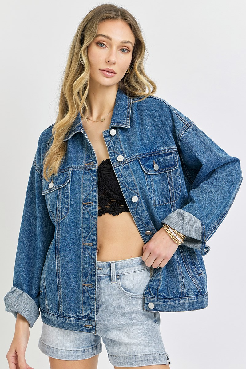 Risen dark oversize jacket