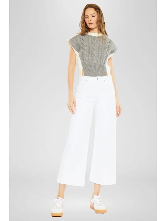 Kancan high rise crop wide leg pants