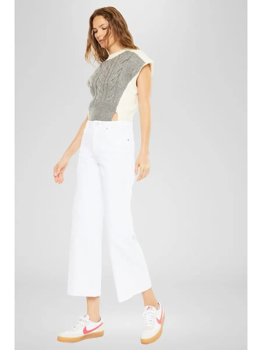 Kancan high rise crop wide leg pants