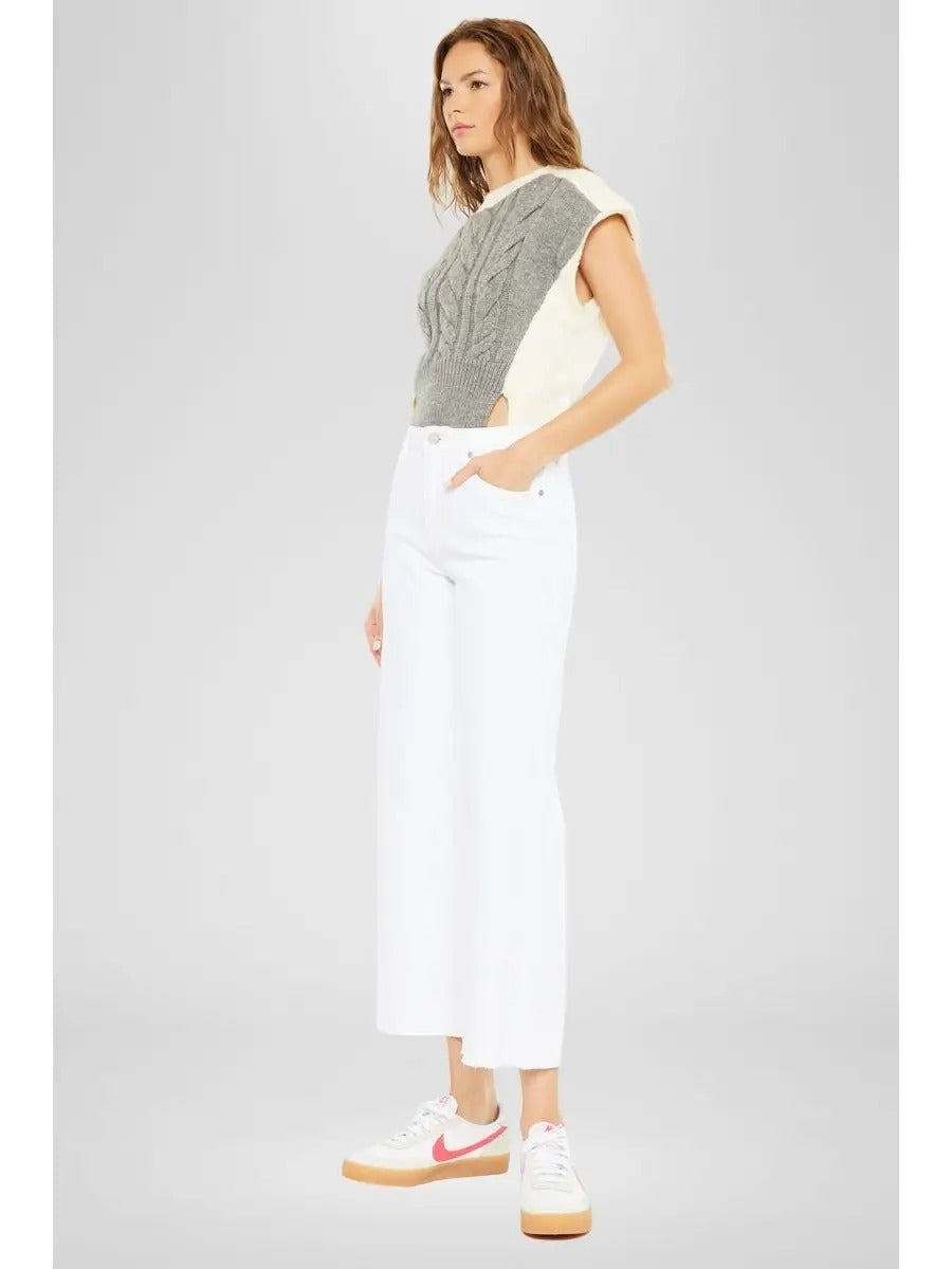 Kancan high rise crop wide leg pants