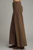Solid knit wide leg pants featuring front pockets