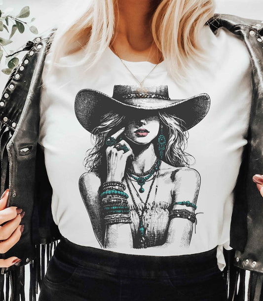 Turquoise Cowgirl T-Shirt