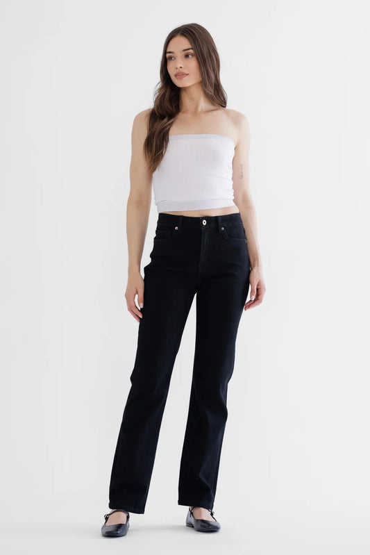 Mica Denim high rise straight leg jeans