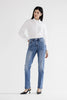 Mica Denim high rise slim straight leg tummy tuck jeans