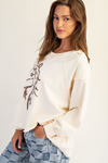 Horse graphic dropped shoulder sweatshirt