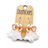 Doohickies 2-inch nerdy ghost acrylic dangle Halloween earring