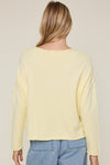 Boat neck lightweight sweater