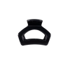 Teleties open jet black petite hair clip