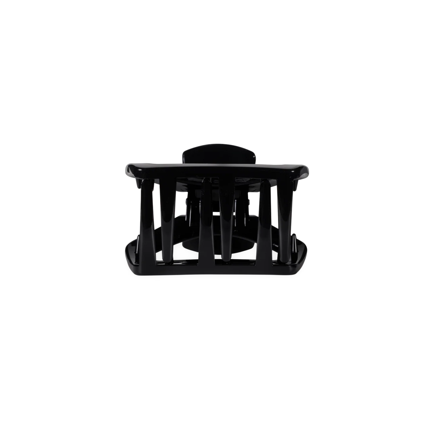 Teleties open jet black petite hair clip