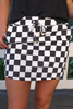 Checkerboard Checkered Skort. Also available in pink!