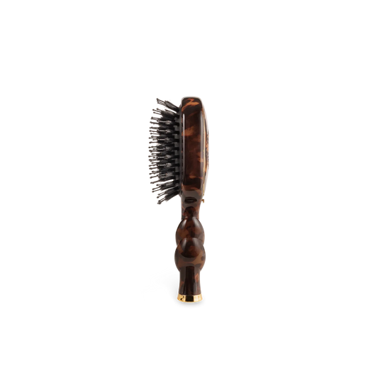 Teleties Mini Boar Bristle Hair Brush - Tortoise