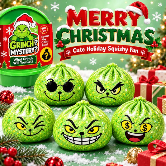 Mr Grinch Dumpling Squishy Toy