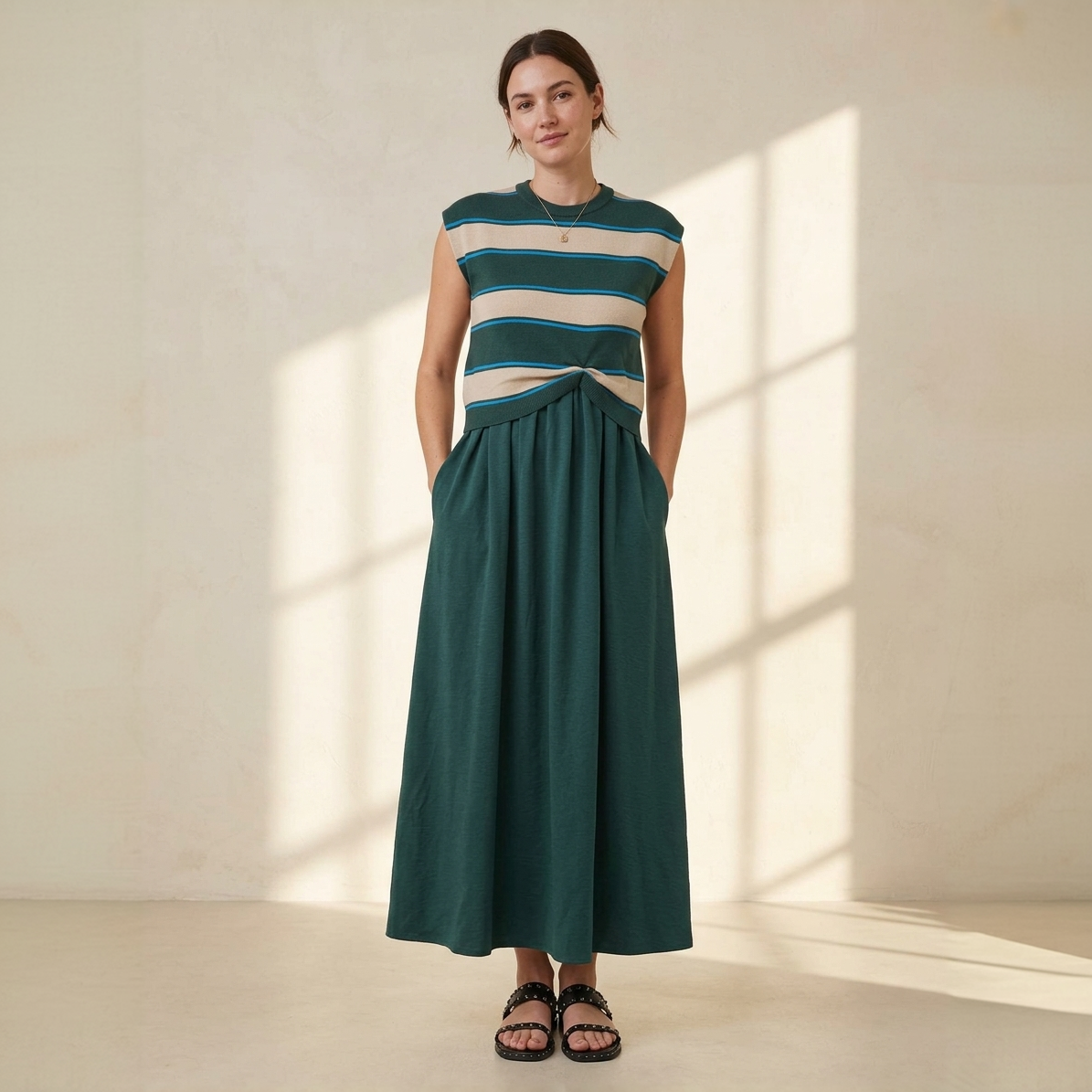 Two piece maxi dress