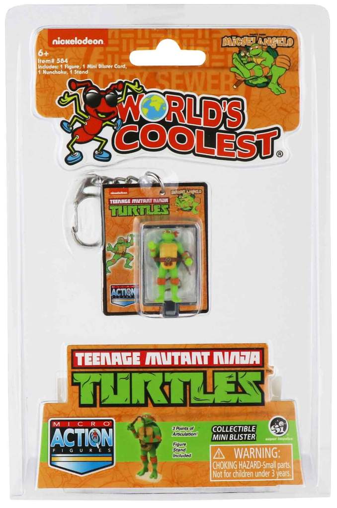 World's Smallest (Coolest) Teenage Mutant Ninja Turtles Michelangelo Micro Figure Gifts Ivy and Pearl Boutique   