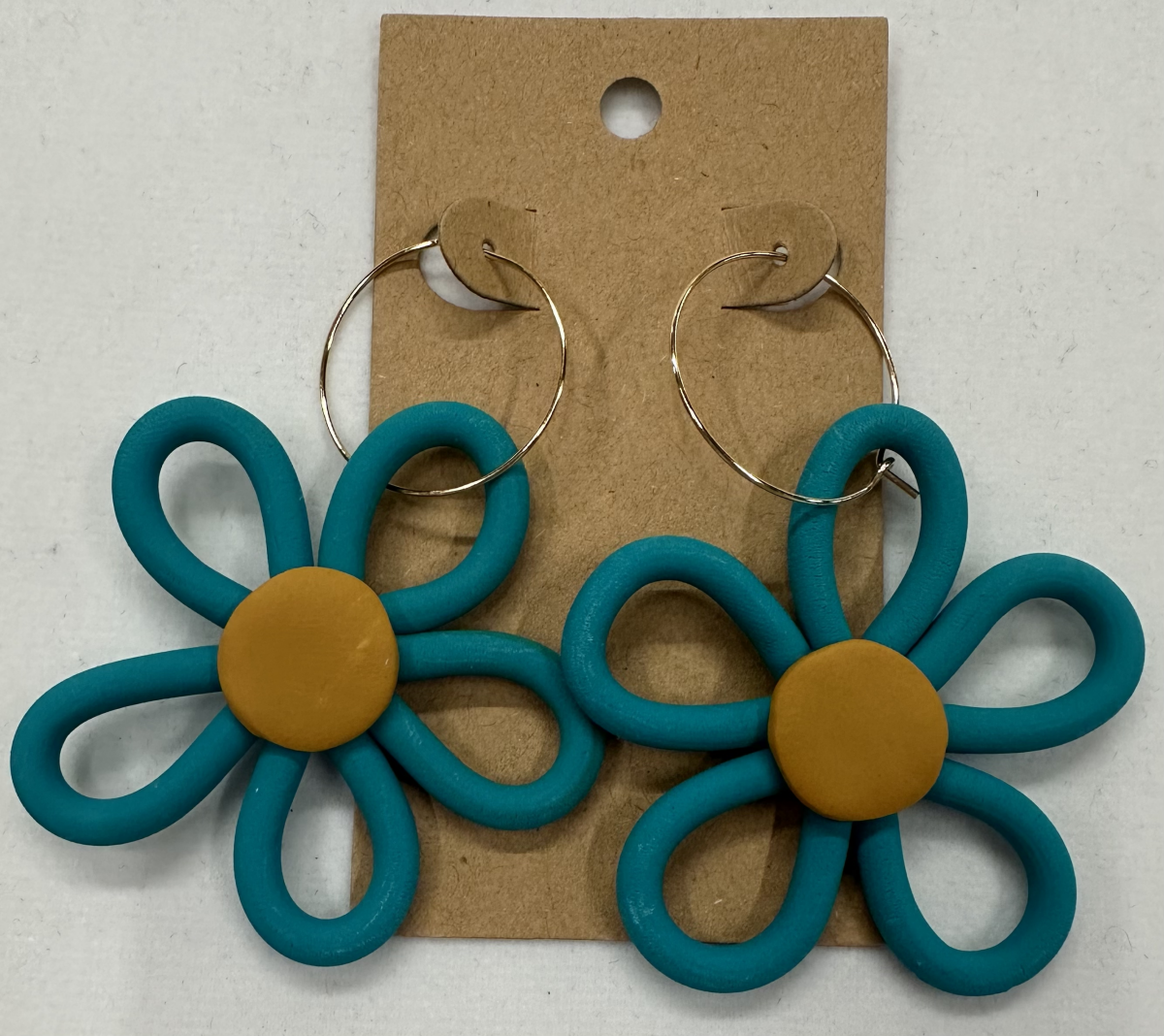 Daisies lightweight polymer clay earrings Earrings Lucia J Creations Default Title  