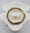 4-Chain Gold Block with Black Jewels Bracelet  Ivy and Pearl Boutique   