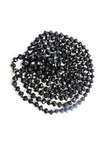 60-inch 8mm faceted crystal beaded necklace  Ivy and Pearl Boutique Red  