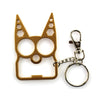 STAY SAFE Self defense keychain - Aluminum Alloy Cat Key Ring  Ivy and Pearl Boutique Gold  