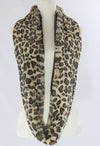 Animal print fur infinity scarf  Ivy and Pearl Boutique   
