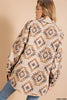 Aztec Boho Tribal Vintabe Button Down Shacket  Ivy and Pearl Boutique   