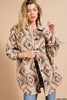 Aztec Boho Tribal Vintabe Button Down Shacket  Ivy and Pearl Boutique   