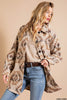 Aztec Boho Tribal Vintabe Button Down Shacket  Ivy and Pearl Boutique Carmel S 