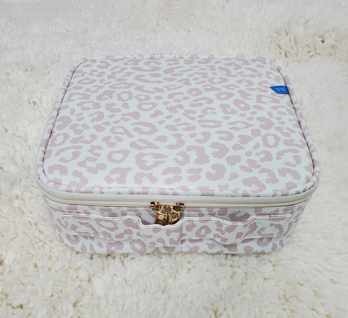 Babe White Leopard makeup case  Ivy and Pearl Boutique   