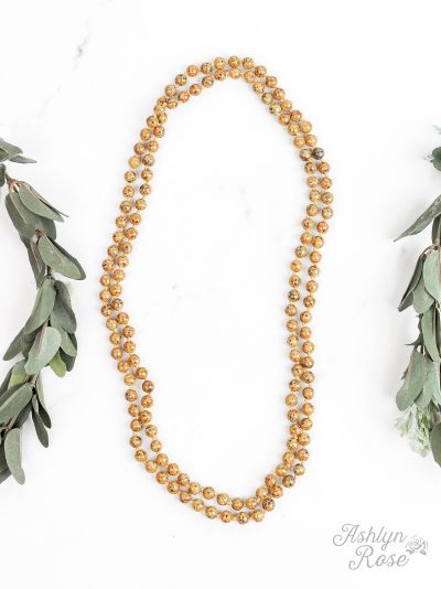 Back to the Basics All Natural Stone Bead Necklace  Ivy and Pearl Boutique   